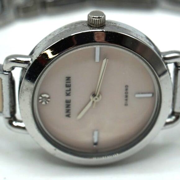 Anne Klein Wrist Watch Analog Diamond Quartz Ladies New Battery - Picture 5 of 6